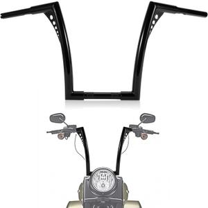 Ape Hangers for Motorcycle Handlebar - Ohhmoto 1-1/4" Diameter Sportster Handlebars Bar Compatible with Road King Glide Softail Slim Dyna XL 883 1200 Breakout Fat Boy 1984-2024,14" Rise Black