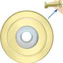 1/2" Thick Spacer for Tub Spout, Flange Trim Ring for Bath Faucet, Eschutcheon Cover Plate for Spigot with Split PVC Blocking Water, Shower Pipe Remodeling Sealer (304SUS-Gold)