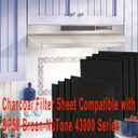 8 PCS Charcoal Filter for Range Hood 7.75" x 10.5" Replace Broan NuTone BP58Compatible with Broan-NuTone Non-Duct 43000 Series Range Hood, Carbon Cloth Filter for Absorbing Fumes and Grease