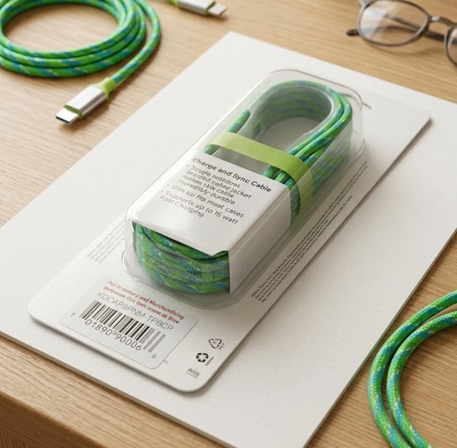 CellCandy Fast Charging And Sync Cable 6.5ft Green