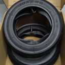 10x2.5 Scooter Tire & Tube Set: EMERK 10 Inch Wear-Resistant Pneumatic Replacement Scooter Tires and Inner Tubes with 90 Bent Valve and 2 Tire Levers, Fits 6.0" Rims (2-Pack)