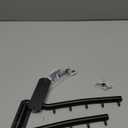 Alise Swing Clothes Hanger Rack,Black Garment Racks Wall Mounted Clothes Bar-Hanger Hooks Heavy Duty Folding Drying Rack Clothing Hanging System Closet Storage Organizer,Pack of 2