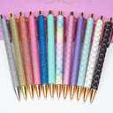 U-RIGHT 12 Pcs Fancy Pens for Journaling, Cute Pens for Women, Retractable Pretty Fun Pens for Nurses Waitress
