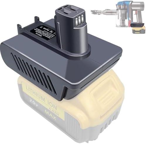 TPDL DW31A Battery Adapter for Dyson Type A DC31 DC35 DC34 DC45 Vacuum Cleaner, Adapter Convert for Dewalt 20V Lithium to Dyson Type A 22.2V Battery (Not for Type B)