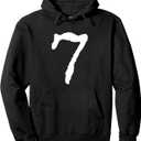 Number 7 - Lucky Number Seven Pullover Hoodie, Medium