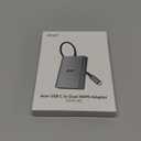 Acer USB C to Dual HDMI Adapter 4K@60Hz, 4-in-1 HDMI Splitter for Dual Monitors with 100W PD, USB 3.0, Docking Station Dual Monitor Compatible with Acer, MacBook Air/Pro, Dell XPS, HP, etc.