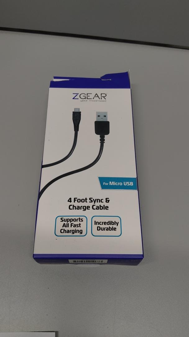 ZGEAR 4 FT MICRO USB DATA CABLE BLACK