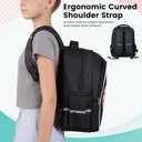 2 x 67 Backpack for Boys Girls, Large Capacity Durable Waterproof Backpacks, Medium