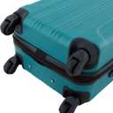 Travelers Club Chicago Hardside Expandable Spinner Luggage, Teal, 22" Carry-On
