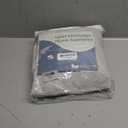 Jowels Silver Linen Blackout Curtains 84 Length 2 Panels Set for Living Room Bedroom, 100% Black Out Thermal Insulated Linen Drapes, Room Darkening Grommet Curtains 84 Inches Long