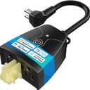 meross Outdoor Smart Plug Compatible with Apple HomeKit, Siri, Alexa, Google Assistant and SmartThings, Waterproof Outdoor Outlet, Remote & Voice Control, Timer, FCC and ETL Certified