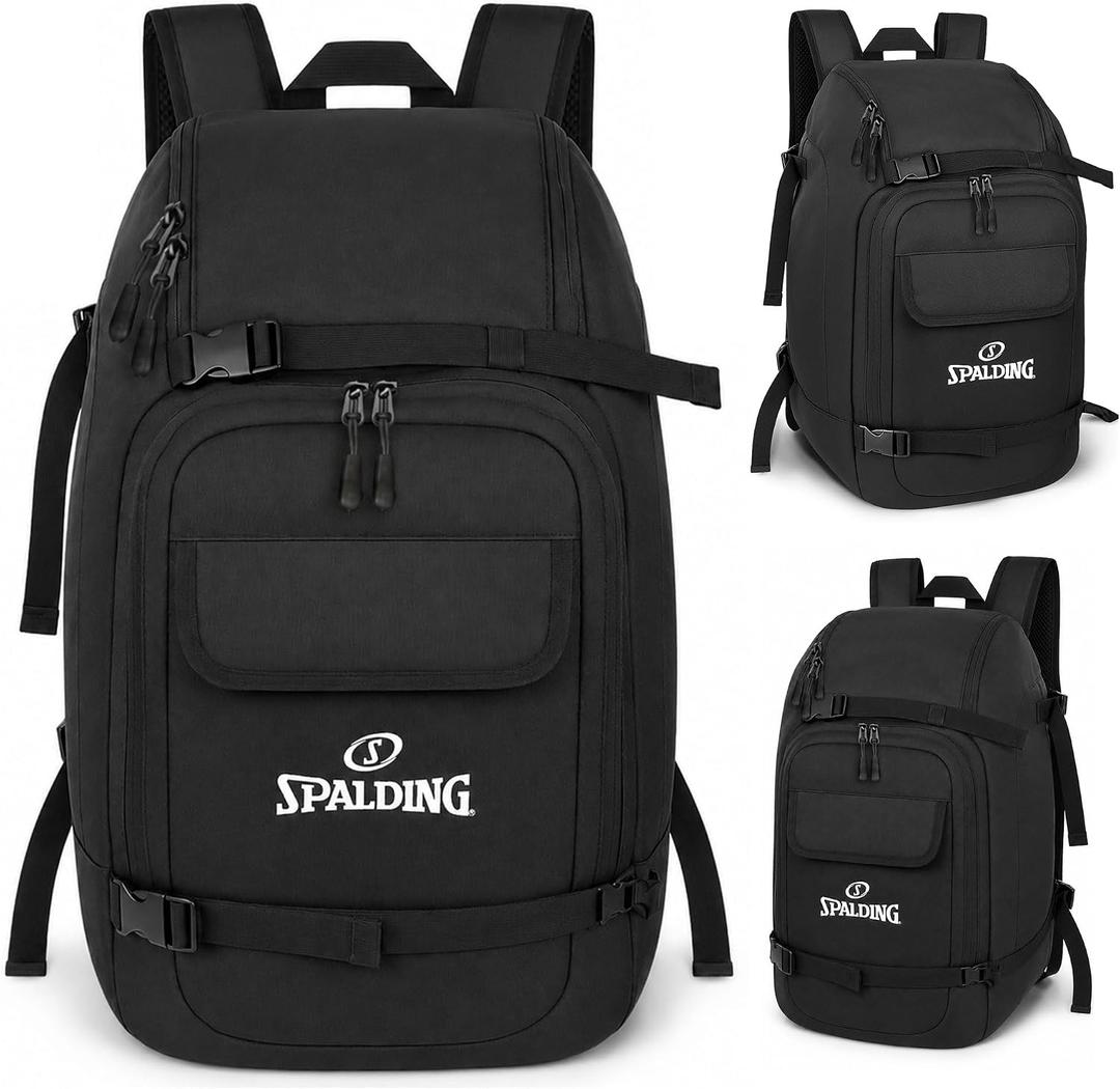 Spalding 50L Semi Cooler Backpack – Cooling Waterproof Multi Storage Compartment Travel Bag for Outdoor Adventure Essentials, Picnic Lunchbox, Beach Trips, Camping, Sports, for Men & Women, 12 x 9 x 19 inch