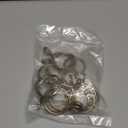 Ivilon Drapery Eyelet Curtain Rings - 1.7" Ring for Curtain Hook Pins, Set of 14 - Warm Gold