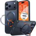 TORRAS Q3 Spin for iPhone 17 Pro Max Case with 360 Magnetic Stand, Camera Control, Fit for MagSafe, 4X Military-Grade Shockproof Case for iPhone 17 Pro Max Phone Case with Kickstand, Black