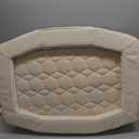 GUNNER Homestead Dog Bed – Orthopedic Memory Foam Pet Bed with Washable Cover, Durable Non-Slip Base, Bolstered Sides for Dogs, Comfortable Indoor Lounger, White, Small
