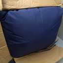 Outdoor Deep Seat Cushion Set, 24x24 Inch Water-Resistant & Fade-Resistant Outdoor Chair Cushions, Patio Furniture Cushions with Removable Cover for Patio Chair, Sofa,Navy Blue (Set of 2), 24*24+5.75/25*22.5"
