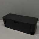 ZhiYo Cable Management Box Black, 2Pack Cord Organizer Box - Extra Large and Medium Size, Cord Hider Box to Conceal Power Strips on Desk or Floor, Made from Electrically Safe ABS Material (2 Pack (L15.7'' + L12.6''))