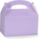 DjinnGlory 36 Pack Purple Party Favor Treat Boxes, Paper Gable Boxes, for Baby Shower, Birthday, Wedding Party 6.18 x 3.58 x 3.38 Inches