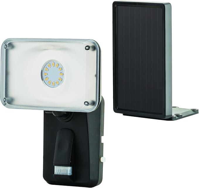 Heath Zenith Security Solar Light Heathco HZ-1931-BK Security Solar Floodlight, Black