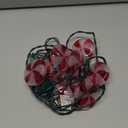 Bokoiuu 8.5FT Christmas Candy String Lights, Hanging Christmas String Lights with 10 Red White Round Candy Lights, Fairy Lights for Outdoor Party Birthday Bedroom Decor, Warm White