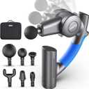 RENPHO R4 Massage Gun with Adjustable Arm, FSA and HSA Eligible Back Massager for Athletes, Portable Deep Tissue Percussion Muscle Tool with Carry Case, Gifts for Men and Women