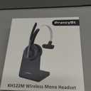 Bluetooth Headset, Wireless Headset with Microphone for PC, V5.2 Computer Headset with Noise Cancelling Mic, USB Dongle, Charging Base & Mute Button for Work, Cell Phones, Computer (Black)