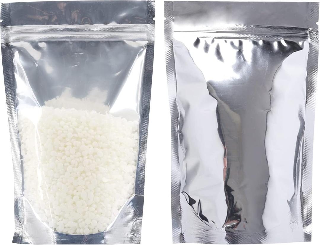 100 Pack Mylar Bags for 6x9 Stand Up Food Storage and Resealable Bags for Small Business Packaging Supplies Great for Party Favor Food Storage Bags
