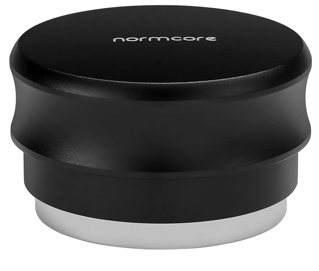 Normcore 53.3mm Palm Tamper, Espresso Tamper Built-In 30lb Spring with Stainless Steel Flat Base, Barista Coffee Hand Leveler Tamper Compatible with 54mm Breville Portafilter