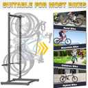 Ultrawall Freestanding Bike Rack, Vertical Bike Storage Stand for Garage, Indoor Bicycle Organizer, Holds Up to 4 Bikes