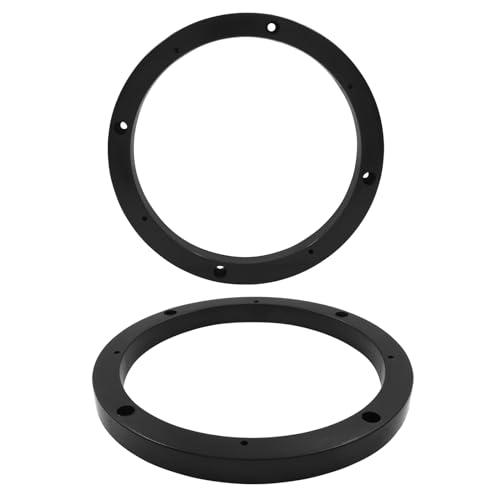 BokWin 2 Pcs Universal Fit Car Speaker Spacer 6.5 Inch Adaptor Ring Mounting Bracket Plastic Car Stereo Speakers Spacer(Black)