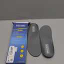 Plantar Fasciitis Feet Insoles Arch Supports Orthotics Inserts Relieve Flat Feet, High Arch (Mens 9-9 1/2 | Womens 11-11 1/2) (Gray)
