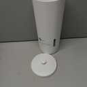 iDesign Freestanding Bathroom Toilet Paper Storage Holder with Lid for 3 Extra Rolls, White (Pack of 1)