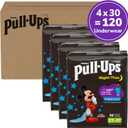 Pull-Ups Boys' Night-Time Potty Training Pants, Size 2T-3T Overnight Training Underwear (16-34 lbs),120 Ct