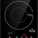 Duxtop Built-in Induction Cooktop, Portable Countertop Burner, Sensor Touch Induction Burner, 170-Minute Timer, Safety Lock, 1800W BT-200T1/8600BI