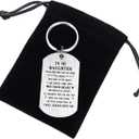 3 x to My Daughter Gifts from Mom Dad - I Love You Daughter - Best Daughter Ever Keychain Gifts for Birthday Graduation Christmas