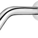 Shower Arm with Flange, 6 Inch Chrome Angle Extension Pipe, Adjustable Wall Mount Replacement for Fixed/Handheld Shower heads