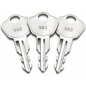 (3  Pack) 3K2 Keys for Sentry Safes Model 1100, Compatible with Safe Boxes, Lock Boxes, File Cabinets and Storage Chests, Pre Cut to Key Code 3A2-3W2 10 pack