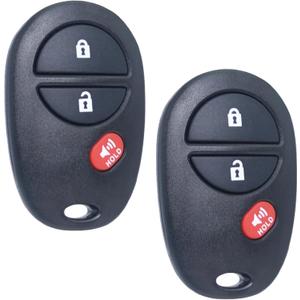 Key Fob Keyless Entry Fits for Toyota 2007-2017 Tundra /2005-2016 Tacoma / 2008-2013 Highlander / 2004-2015 Sienna /2008-2016 Sequoia Remote Control Replacement GQ43VT20T 89742-AE010