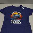 Kids Just A Boy Who Loves Trains Lover Toddler T-Shirt, Size 3T