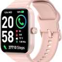 Fitpolo Smart Watch for Women,1.8 Touchscreen, Bluetooth Call, Alexa Built-in,24/7 Heart Rate, SpO2 Monitor, IP68 Waterpoof, Step Counting, Sleep Tracking, Fitness Tracker Watch for iPhone Android (Light Pink)