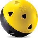 SKLZ Limited-Flight Practice Impact Golf Balls, 12 Pack,Yellow