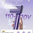 Portable Travel Steamer for clothes - 1200W Clothes Steamer Handheld Remover Fabric Clothing Wrinkles, 15s Fast Heat-up Garment Steamer, 120V Countries Steam iron for Home, Travel (Purple)