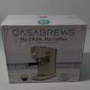 CASABREWS CM5418 Espresso Machine 20 Bar, Espresso Maker with Milk Frother Steam Wand, Stainless Steel Espresso Coffee Machine with 34oz Removable Water Tank, Gift for Mom or Dad, Gift for Him, Creamy