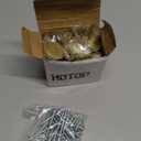 Hotop 15 Pack Solid Knobs Kitchen Cabinet Round Pulls Dresser Handles Gold Cupboard Hardware Dresser Brushed Brass Door Drawer Knobs (Mushroom)