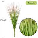 BohoSM 8 Bundles Artificial Plants Onion Grass 27" Wheat Grass Greenery Faux Fake Shrubs Plant
