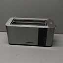 Mueller UltraToast Full Stainless Steel Toaster 4 Slice, Long Extra-Wide Slots for Bagels and Waffles, 6 Browning Levels, LED Display, Cancel/Defrost/Reheat Functions & Removable Tray, Kitchen Gadgets