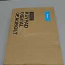 Veise Fingerprint Door Lock with 2 Knobs - Keyless Entry Door Lock with Handle, Electronic Keypad Deadbolt, Smart Front Handle Set, Auto-Locking, Waterproof, Easy Installation, Matte Black