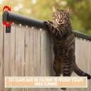 Shimeyao Outdoor Cat Anti-Escape Barrier Fence Height Extender Solution for Pets Invisible Fence Toppers for Height Privacy Rollers for Balcony Patios Gardens(3.84 ft)