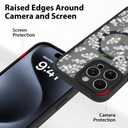 BITOBE Floral Case for iPhone 15 Pro Max [Compatible with MagSafe] - Black