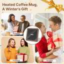 Smart Coffee Mug Warmer Imitation Wood Grain Candle Warmer Plate Safely Releases Scents Without a Flame Used as Candle Jar Warmer, Mug Warmer Cup Warmer Tea Warmer Desk Home Office